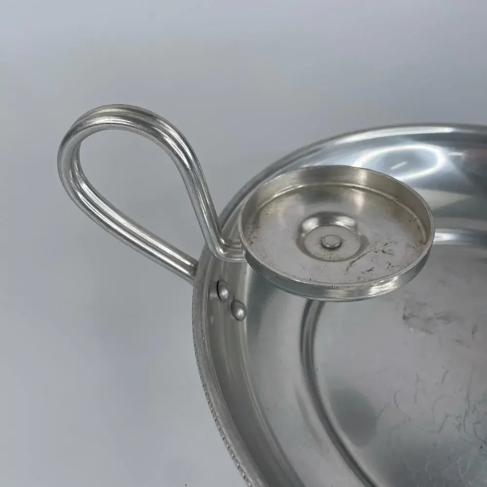 Vintage BW Buenilum Aluminum Serving Tray Bowl Chip and Dip